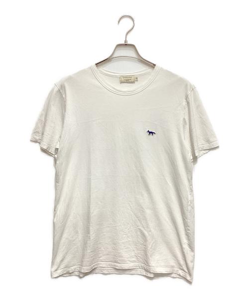 maison kitsune（メゾンキツネ）maison kitsune (メゾンキツネ) フォックスパッチTシャツ ホワイト サイズ:Mの古着・服飾アイテム