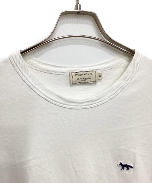 maison kitsune（メゾンキツネ）maison kitsune (メゾンキツネ) フォックスパッチTシャツ ホワイト サイズ:Mの古着・服飾アイテム