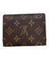 LOUIS VUITTON (ルイ ヴィトン) ポルト2カルト・ヴェルティカル ブラウン：5000円