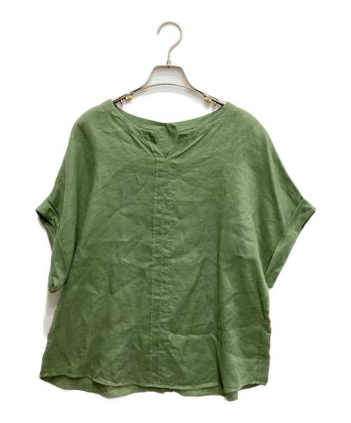 SHIPS（シップス）SHIPS (シップス) テレデランリネン ドルマンスリーブブラウス グリーン サイズ:不明の古着・服飾アイテム