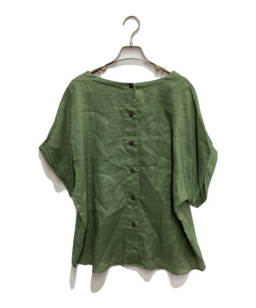 SHIPS（シップス）SHIPS (シップス) テレデランリネン ドルマンスリーブブラウス グリーン サイズ:不明の古着・服飾アイテム