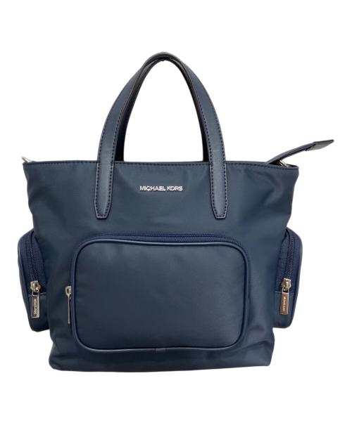 MICHAEL KORS（マイケルコース）MICHAEL KORS (マイケルコース) KHAI カーゴ ポケット トート スモールショルダーバッグ ネイビーの古着・服飾アイテム