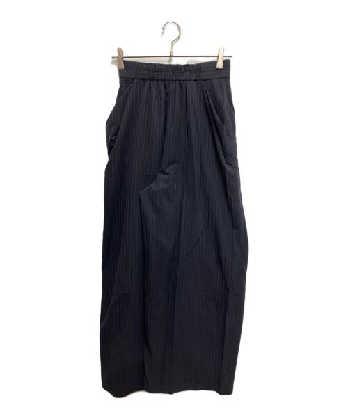 Snidel（スナイデル）Snidel (スナイデル) ハイウエストドレープパンツ ネイビーの古着・服飾アイテム