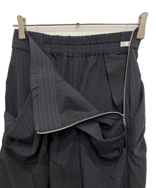 Snidel（スナイデル）Snidel (スナイデル) ハイウエストドレープパンツ ネイビーの古着・服飾アイテム