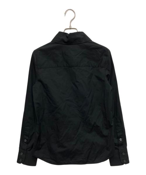 Vivienne Westwood RED LABEL（ヴィヴィアンウエストウッドレッドレーベル）Vivienne Westwood RED LABEL (ヴィヴィアンウエストウッドレッドレーベル) オーブ刺繍丸襟シャツ ブラック サイズ:Mの古着・服飾アイテム