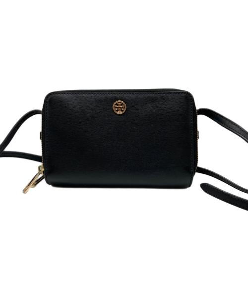 TORY BURCH（トリーバーチ）TORY BURCH (トリーバーチ) ショルダーウォレット ブラックの古着・服飾アイテム