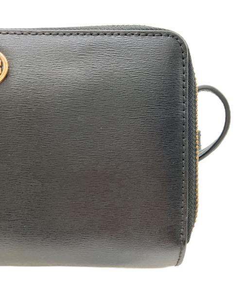 TORY BURCH（トリーバーチ）TORY BURCH (トリーバーチ) ショルダーウォレット ブラックの古着・服飾アイテム