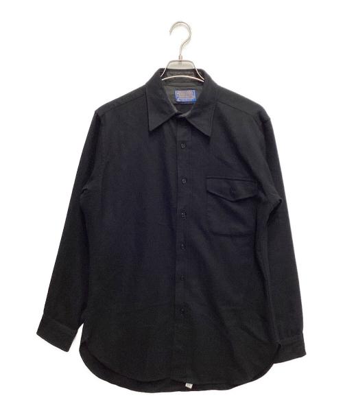 PENDLETON（ペンドルトン）PENDLETON (ペンドルトン) エルボーパッチシャツ ブラック サイズ:Mの古着・服飾アイテム
