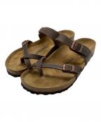 BIRKENSTOCKビルケンシュトック）の古着「マヤリ クロスストラップサンダル」｜ブラウン