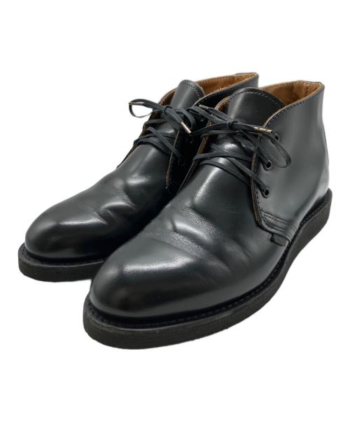 RED WING（レッドウィング）RED WING (レッドウィング) Postman Chukka/ポストマンチャッカブーツ ブラック サイズ:27cmの古着・服飾アイテム