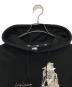 中古・古着 Yohji Yamamoto pour homme (ヨウジヤマモト プールオム) New Era (ニューエラ) Yuuka Asakura DRAWING PRINT SWEAT PULLOVER HOODIE ブラック サイズ:M：16000円