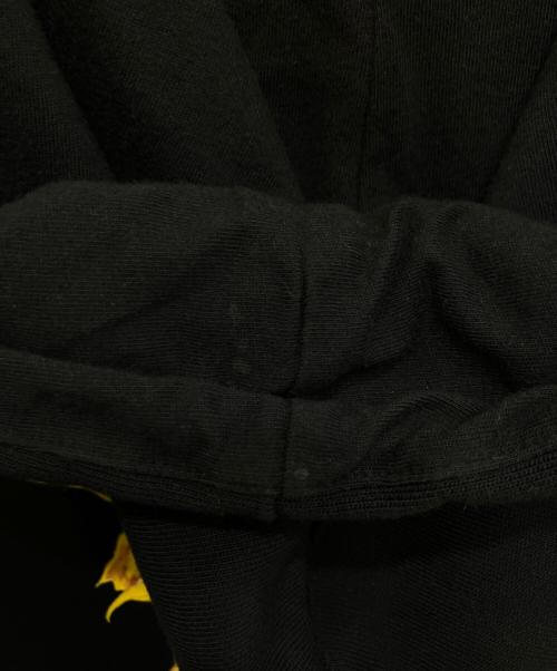 Y's（ワイズ）Y's (ワイズ) adidas (アディダス) Back Flower Print 3-Stripe Pullover Hoodie ブラック サイズ:Lの古着・服飾アイテム