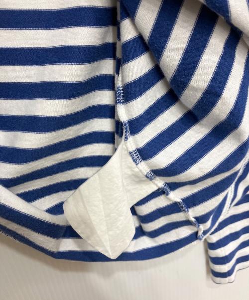 PLAY COMME des GARCONS（プレイコムデギャルソン）PLAY COMME des GARCONS (プレイコムデギャルソン) ボーダーカットソー ブルー サイズ:Lの古着・服飾アイテム