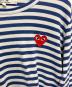 中古・古着 PLAY COMME des GARCONS (プレイコムデギャルソン) ボーダーカットソー ブルー サイズ:L：4000円