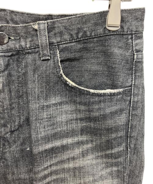 NUMBER (N)INE（ナンバーナイン）NUMBER (N)INE (ナンバーナイン) 04AWワッペンフレアデニムパンツ グレー サイズ:3×L28の古着・服飾アイテム