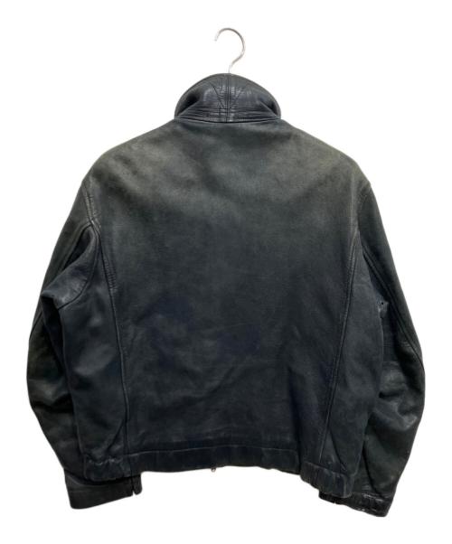 French Army（フランス軍）French Army (フランス軍) レザーパイロットジャケット ネイビー サイズ:不明の古着・服飾アイテム