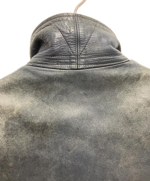 French Army（フランス軍）French Army (フランス軍) レザーパイロットジャケット ネイビー サイズ:不明の古着・服飾アイテム