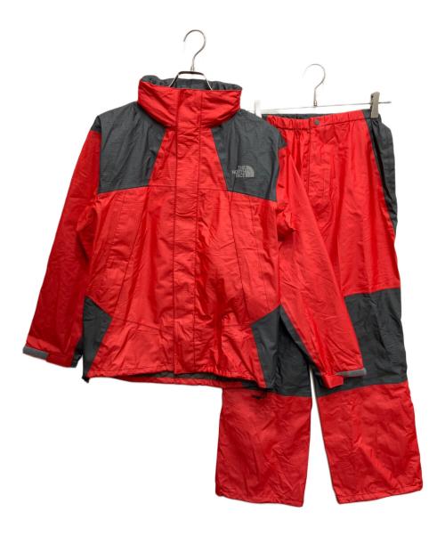 THE NORTH FACE（ザ ノース フェイス）THE NORTH FACE (ザ ノース フェイス) レインテックス2 セットアップ レッド サイズ:Sの古着・服飾アイテム