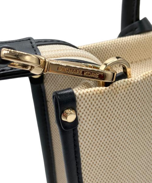 MICHAEL KORS（マイケルコース）MICHAEL KORS (マイケルコース) キャンバス2WAYバッグ ベージュの古着・服飾アイテム