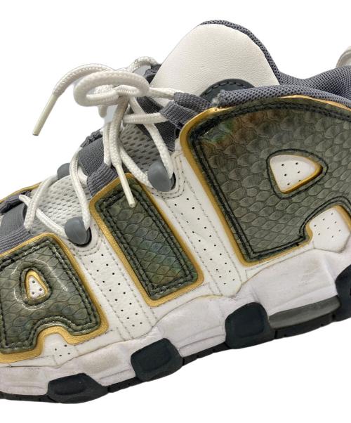 NIKE（ナイキ）NIKE (ナイキ) GS AIR MORE UPTEMPO ホワイト サイズ:24㎝の古着・服飾アイテム