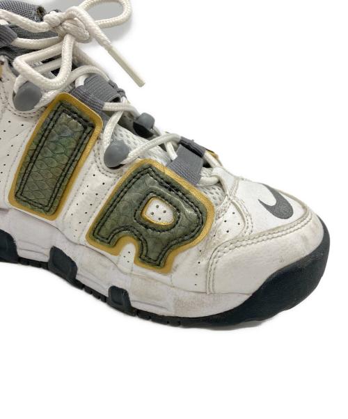 NIKE（ナイキ）NIKE (ナイキ) GS AIR MORE UPTEMPO ホワイト サイズ:24㎝の古着・服飾アイテム