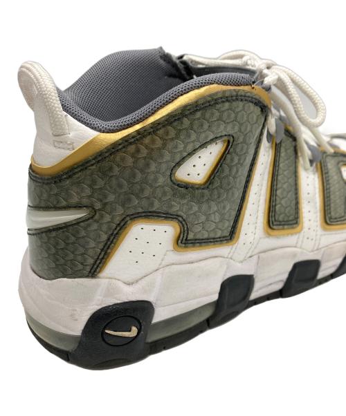 NIKE（ナイキ）NIKE (ナイキ) GS AIR MORE UPTEMPO ホワイト サイズ:24㎝の古着・服飾アイテム