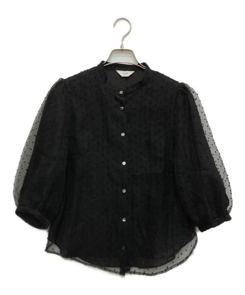 SLOBE IENA（スローブ イエナ）SLOBE IENA (スローブ イエナ) オーガンジーブラウス ブラック サイズ:freeの古着・服飾アイテム