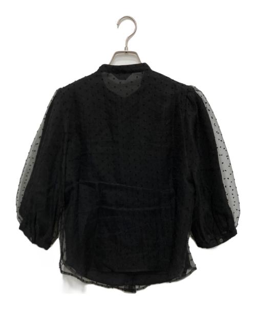 SLOBE IENA（スローブ イエナ）SLOBE IENA (スローブ イエナ) オーガンジーブラウス ブラック サイズ:freeの古着・服飾アイテム