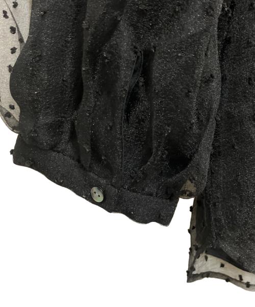 SLOBE IENA（スローブ イエナ）SLOBE IENA (スローブ イエナ) オーガンジーブラウス ブラック サイズ:freeの古着・服飾アイテム