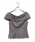 HER LIP TO (ハーリップトゥ) Lily Shawl Peplum Top グレー サイズ:M：7000円