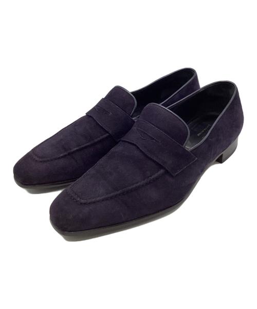 Ferrante（フェランテ）Ferrante (フェランテ) スウェードコインローファー ネイビー サイズ:size9の古着・服飾アイテム