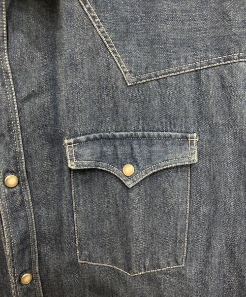BOLZONELLA（ボルゾネッラ）BOLZONELLA (ボルゾネッラ) デニムウエスタンシャツ ブルー サイズ:16/41の古着・服飾アイテム