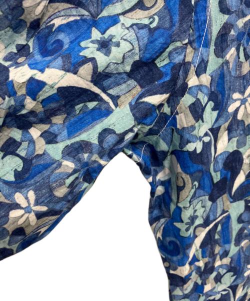 ORIAN（オリアン）ORIAN (オリアン) フローラルプリントシャツ ブルー サイズ:Lの古着・服飾アイテム