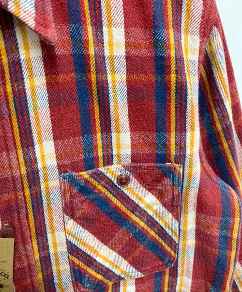 WAREHOUSE（ウエアハウス）WAREHOUSE (ウエアハウス) ヘビーネルシャツ レッド サイズ:Lの古着・服飾アイテム