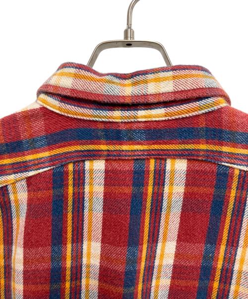 WAREHOUSE（ウエアハウス）WAREHOUSE (ウエアハウス) ヘビーネルシャツ レッド サイズ:Lの古着・服飾アイテム