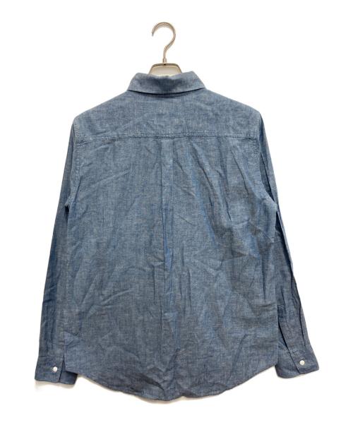BARNS OUTFITTERS（バーンズアウトフィッターズ）BARNS OUTFITTERS (バーンズアウトフィッターズ) STN chambray LS/SH ブルー サイズ:XL 未使用品の古着・服飾アイテム