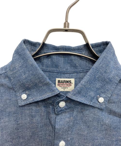 BARNS OUTFITTERS（バーンズアウトフィッターズ）BARNS OUTFITTERS (バーンズアウトフィッターズ) STN chambray LS/SH ブルー サイズ:XL 未使用品の古着・服飾アイテム