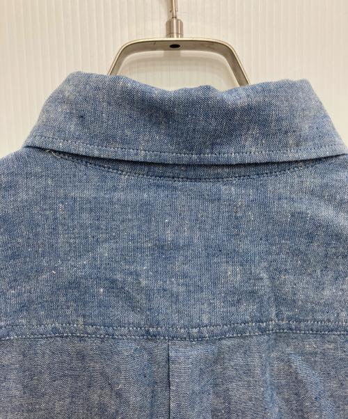 BARNS OUTFITTERS（バーンズアウトフィッターズ）BARNS OUTFITTERS (バーンズアウトフィッターズ) STN chambray LS/SH ブルー サイズ:XL 未使用品の古着・服飾アイテム