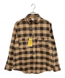 freewheelers（フリーホイーラーズ）の古着「バッファローチェックネルシャツ」｜BEIGE × DARK BROWN
