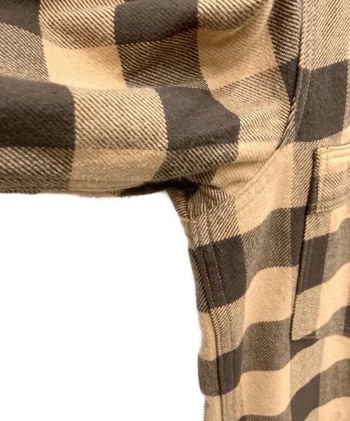 freewheelers（フリーホイーラーズ）freewheelers (フリーホイーラーズ) バッファローチェックネルシャツ BEIGE × DARK BROWN サイズ:16 未使用品の古着・服飾アイテム