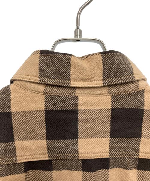 freewheelers（フリーホイーラーズ）freewheelers (フリーホイーラーズ) バッファローチェックネルシャツ BEIGE × DARK BROWN サイズ:16 未使用品の古着・服飾アイテム