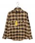 freewheelers（フリーホイーラーズ）の古着「バッファローチェックネルシャツ」｜BEIGE × DARK BROWN