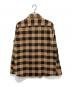 freewheelers (フリーホイーラーズ) バッファローチェックネルシャツ BEIGE × DARK BROWN サイズ:16 未使用品：20000円