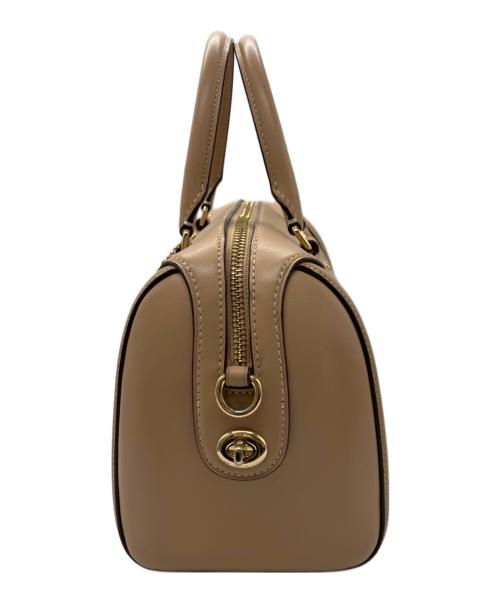 COACH（コーチ）COACH (コーチ) シグネチャーサッチェルミニボストンバッグ ベージュの古着・服飾アイテム