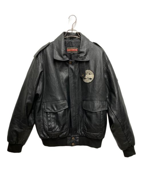 CHEVIGNON（シェビニオン）CHEVIGNON (シェビニオン) レザージャケット ブラック サイズ:XXXLの古着・服飾アイテム