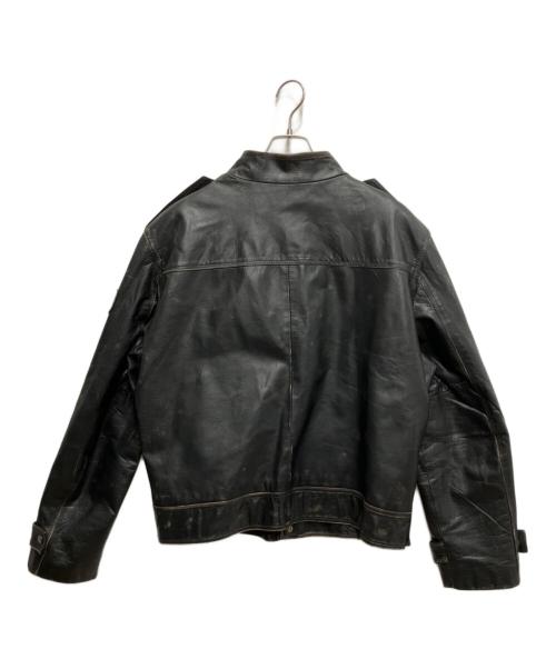 NO BLAND（ノーブランド）NO BLAND (ノーブランド) レザージャケット ブラック サイズ:54の古着・服飾アイテム