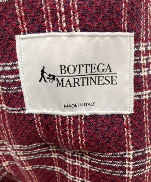 BOTTEGA MARTINESE（ボッテガマルティネーゼ）BOTTEGA MARTINESE (ボッテガマルティネーゼ) ツイードジャケット パープル サイズ:48の古着・服飾アイテム
