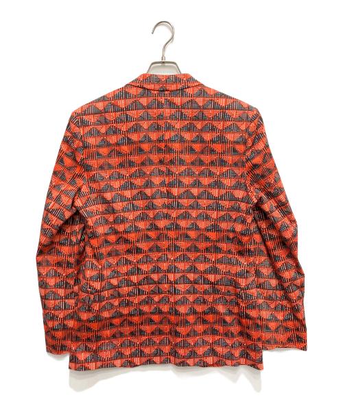 HUGO BOSS（ヒューゴ ボス）HUGO BOSS (ヒューゴ ボス) 総柄ジャケット レッド サイズ:44の古着・服飾アイテム