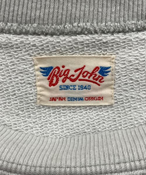BIG JOHN（ビッグジョン）BIG JOHN (ビッグジョン) ハンドプリントスウェット グレー サイズ:Mの古着・服飾アイテム
