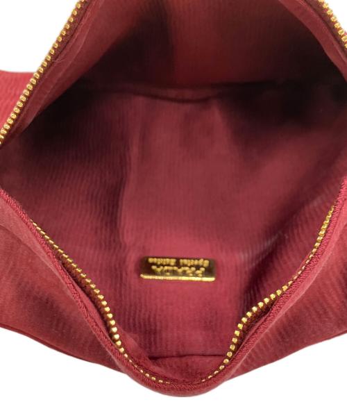 PRADA（プラダ）PRADA (プラダ) サテンポーチ レッドの古着・服飾アイテム